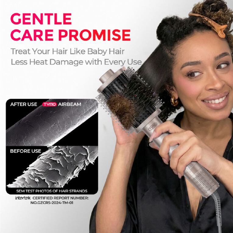 TYMO Air Beam Hot Air Styling Brush - Champagne, , hi-res
