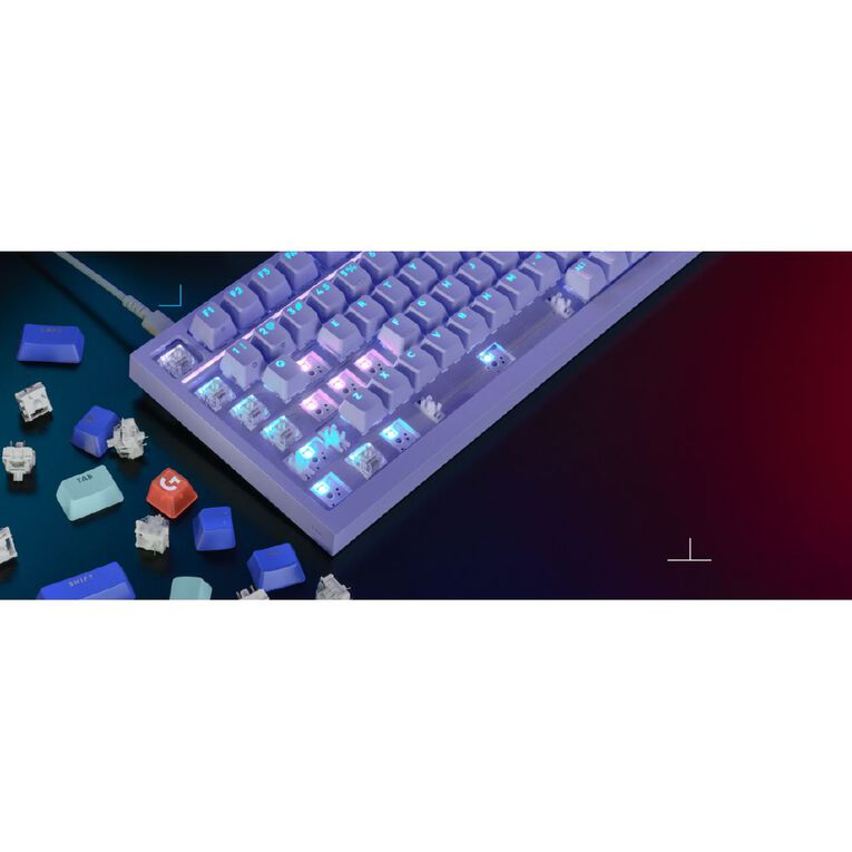 Logitech G316 X 75 Wired Gaming Keyboard - Lilac, , hi-res