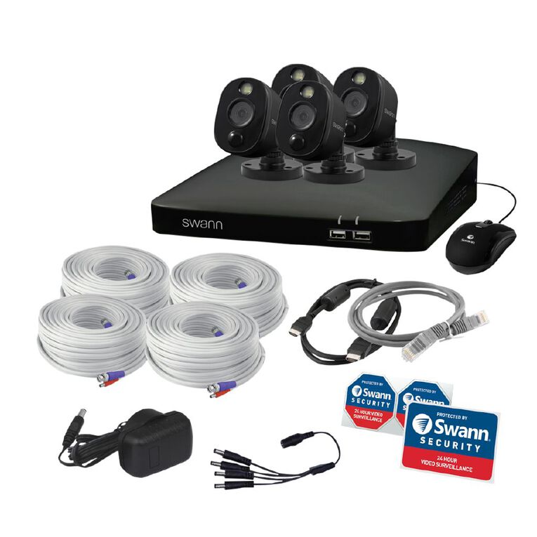 Swann DVR4-4680 4 Camera 1080P 1TB Wired Security Camera System, , hi-res
