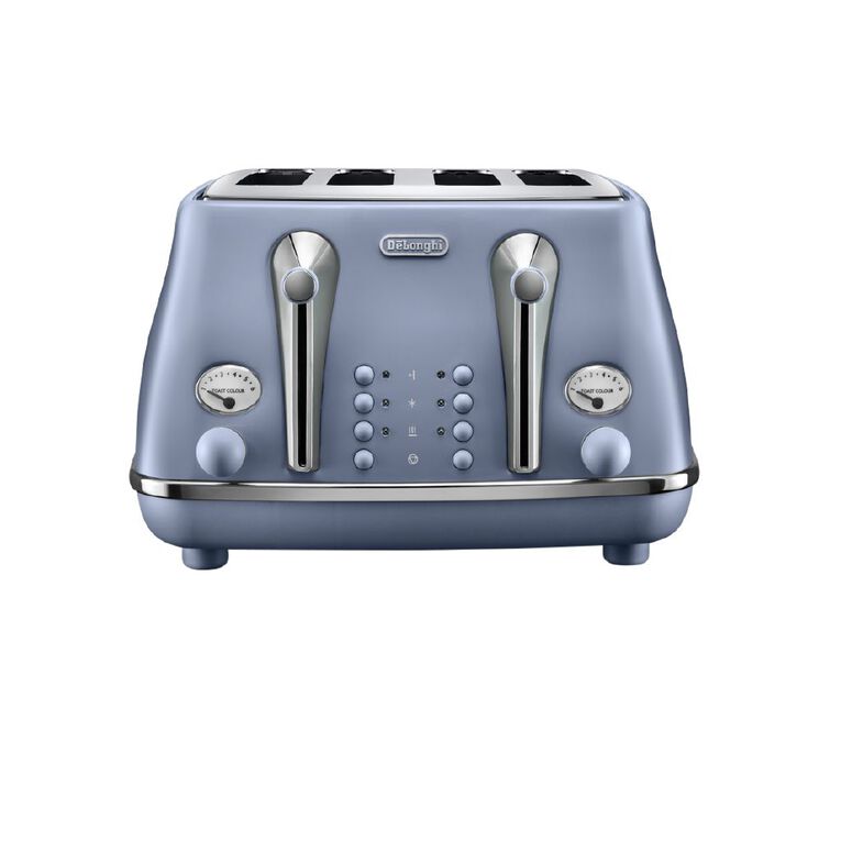 Delonghi Icona Capitals 4 Slice Toaster Dubai Blue, , hi-res