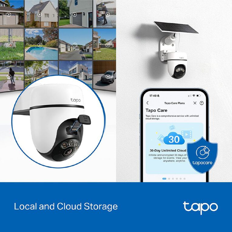 TP-Link Tapo C610 Kit Solar-Powered Pan/Tilt Security Camera Kit, , hi-res