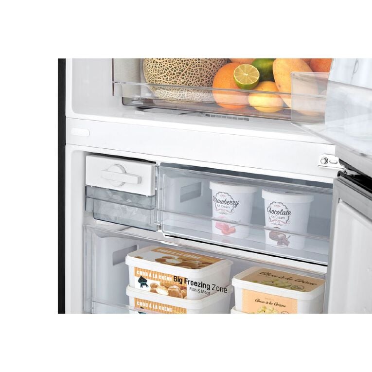 LG 420L Bottom Mount Fridge Freezer - Black Finish, , hi-res