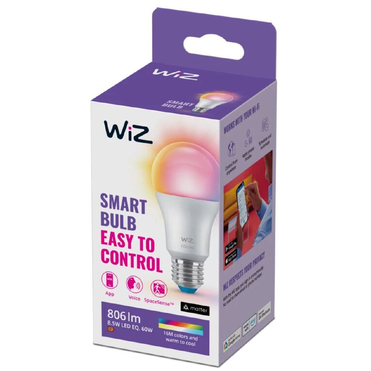 WiZ Colour A60 E27 GEN2 WiFi+BT Bulb, , hi-res