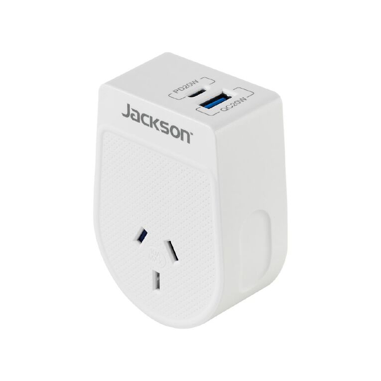 Jackson Rapid Charge PD20W USB-C & USB-A Outbound Travel Adaptor for South Africa, , hi-res