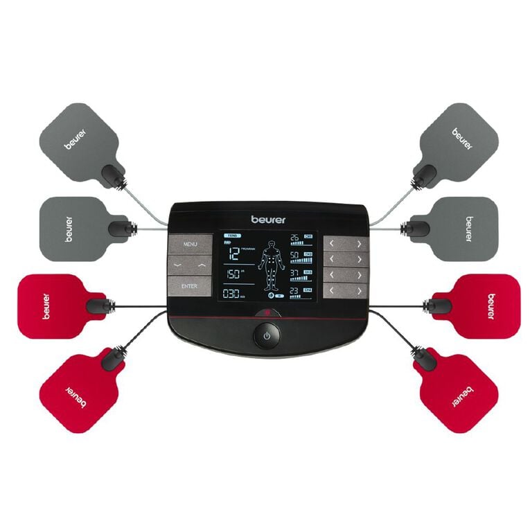 Beurer EM89 Digital TENS/EMS device with Heat Function (x 8 electrodes), , hi-res