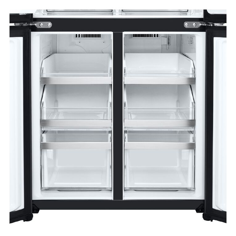 LG 530L Slim French Door Fridge Freezer Matte Black Finish Noel Leeming