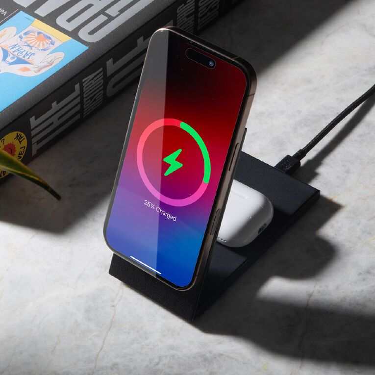 Native Union Rise 2-in-1 Magnetic Wireless Charger - Black, , hi-res