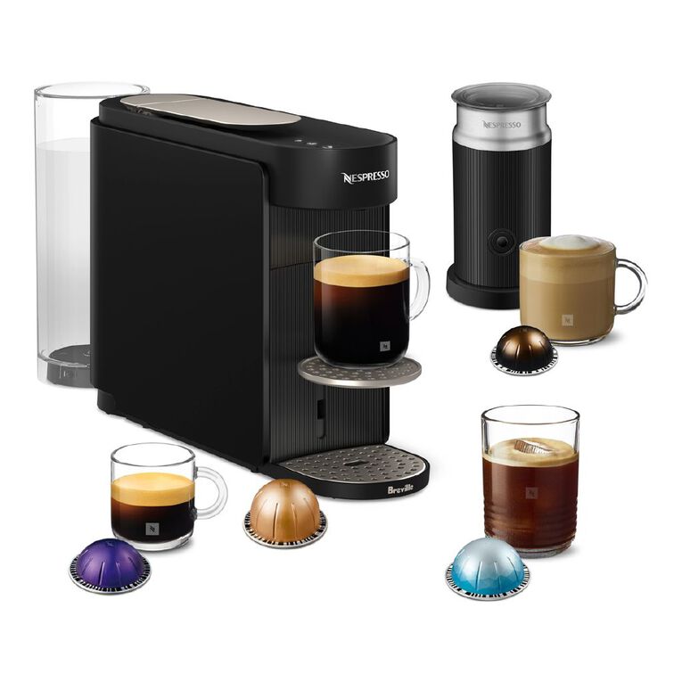Nespresso Vertuo Up Coffee Machine Bundle by Breville - Ink Black, , hi-res
