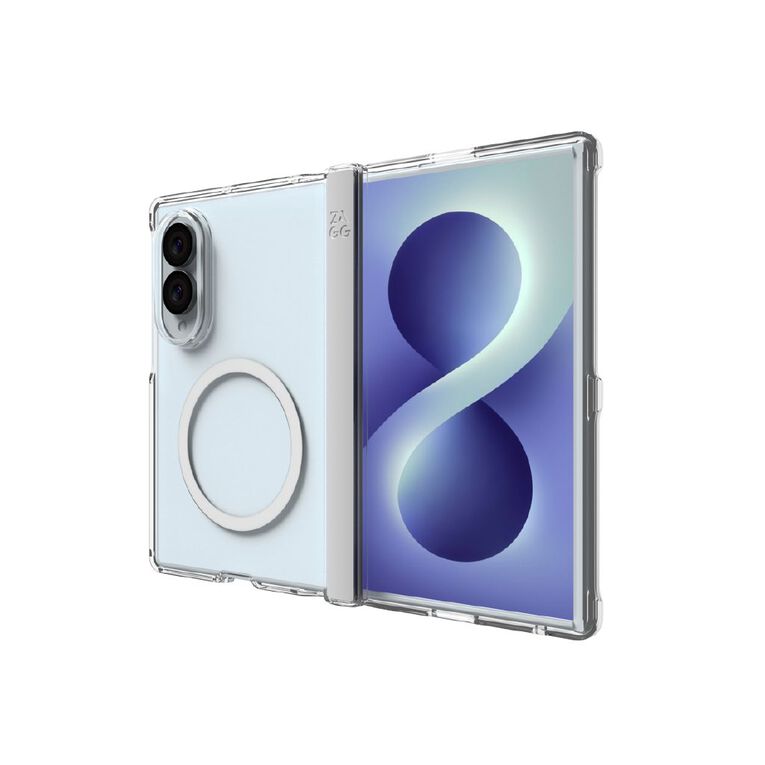 Zagg Crystal Palace Snap Case for Samsung Galaxy Z Fold8 - Clear, , hi-res