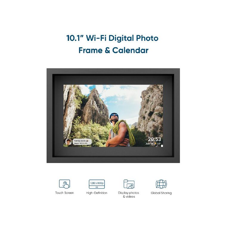 SOHO 10.1 Inch HD Digital Photoframe Box - Black, , hi-res