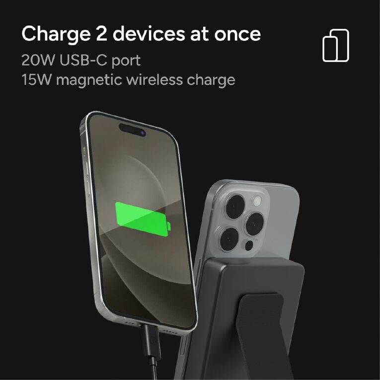 Mophie Qi2 PowerStation Wireless 10K Slim 15W Power Bank with Stand, , hi-res