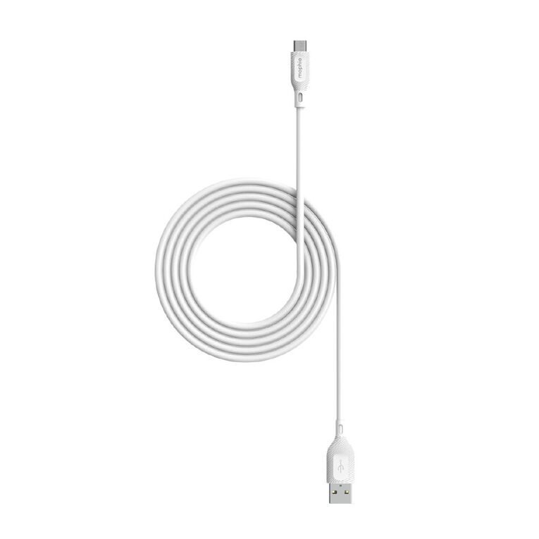 Mophie Essential USB-A to Micro USB Cable 2m - White, , hi-res