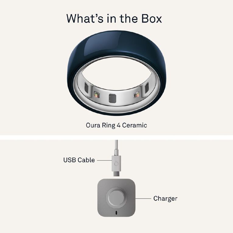 Oura Ring 4 Ceramic Midnight - Size 7, , hi-res