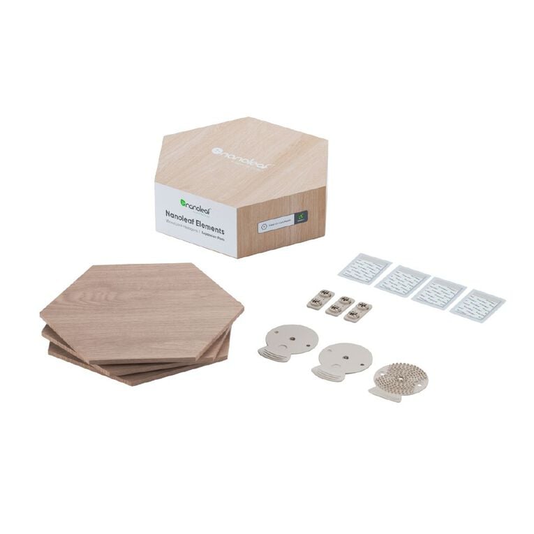 Nanoleaf Elements Wood Look Expansion 3 Pack, , hi-res
