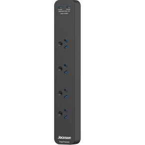 Jackson Rapid Charge 4 Outlet 30W USB-C Powerboard - Black