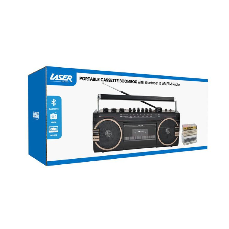 Laser Portable Cassette Boombox, , hi-res