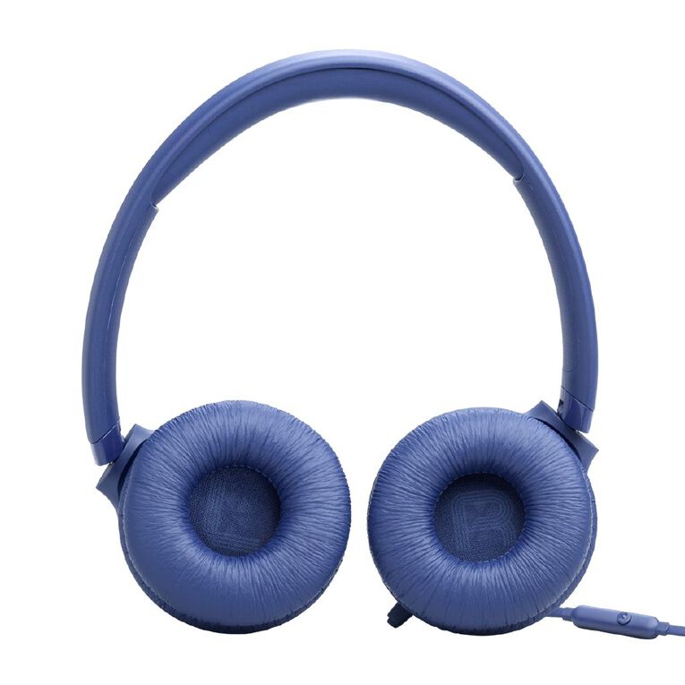 JBL Tune 530 Wired On-Ear Headphones - Blue, , hi-res