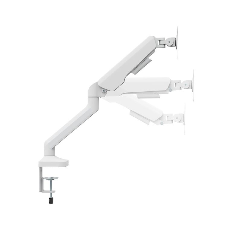 Bracom Flexprecision Gas Spring Monitor Arm With USB Ports White, , hi-res