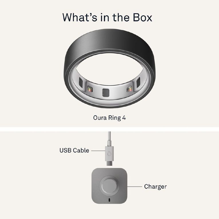Oura Ring 4 Stealth - Size 8, , hi-res