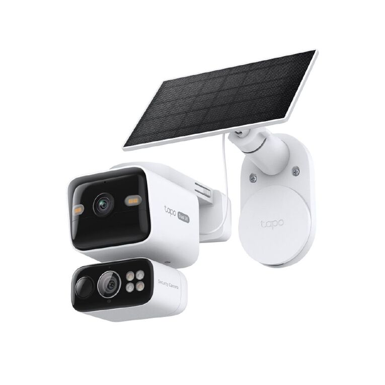 TP-Link Tapo C645D Solar-Powered Dual Lens Pan/Tilt Security Camera Kit, , hi-res