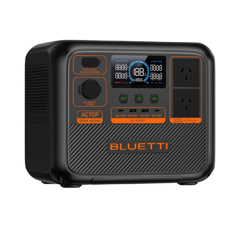 Bluetti AC70P Portable Power Station 1000W 864Wh, , hi-res