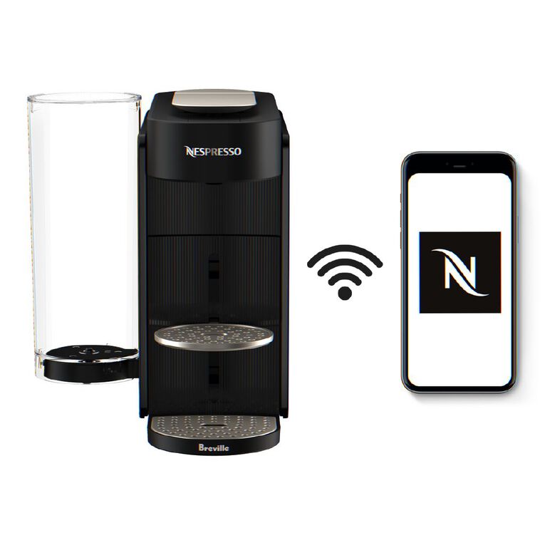 Nespresso Vertuo Up Coffee Machine Bundle by Breville - Ink Black, , hi-res