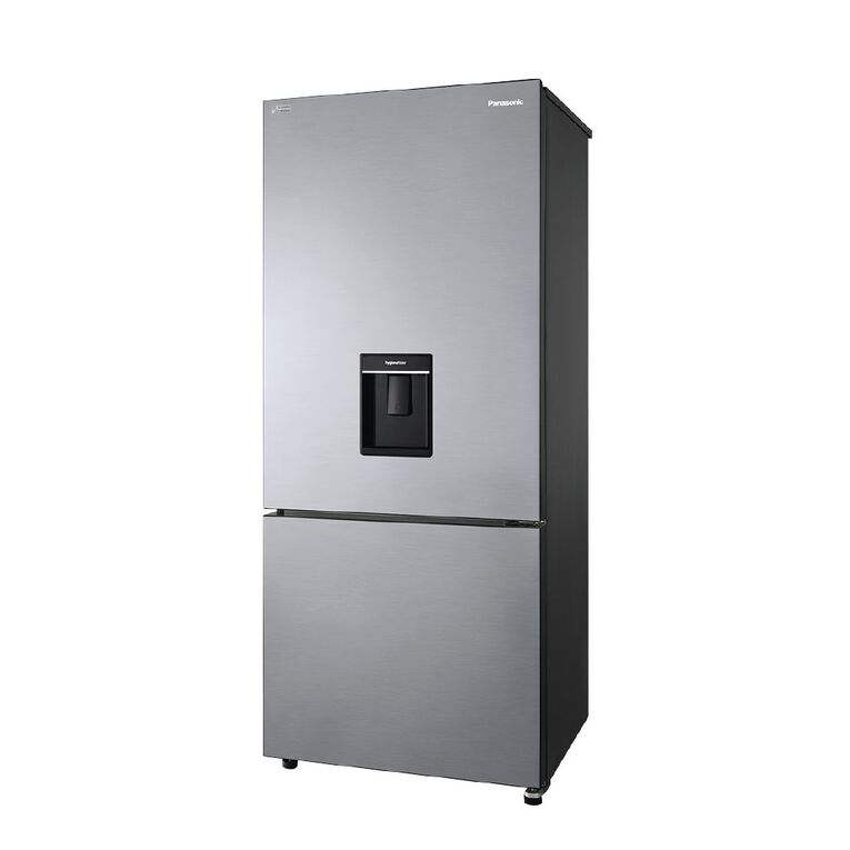 Panasonic 377L Bottom Mount Refrigerator Stainless Steel Noel Leeming