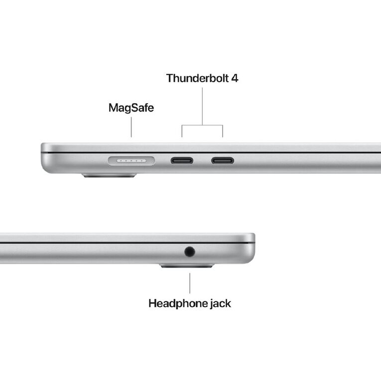 Apple MacBook Air 15-inch with M4 Chip 16GB/256GB 10 Core CPU 10 Core GPU - Silver, , hi-res