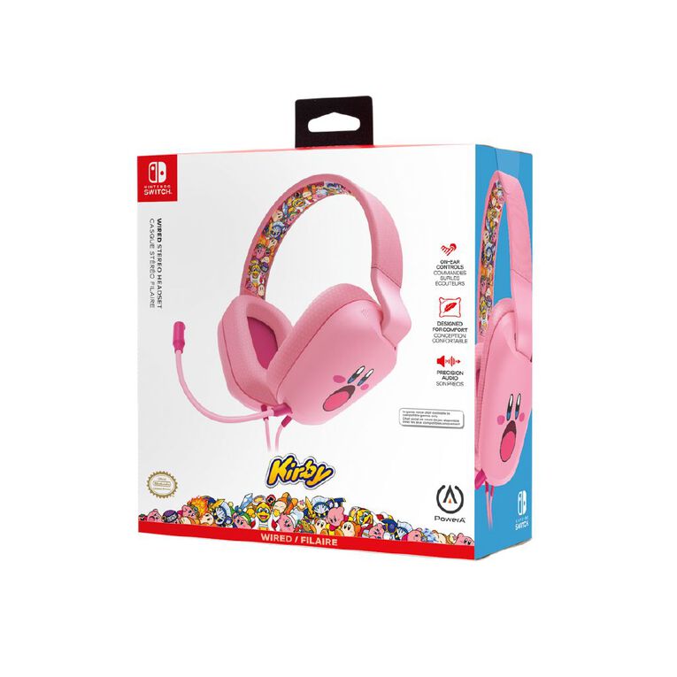 PowerA Wired Stereo Headset for Nintendo Switch - Kirby Mouthful, , hi-res