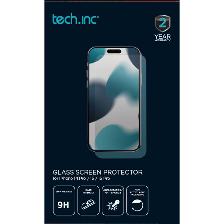 Tech.Inc Glass Screen Protector iPhone 14 Pro/15/15 Pro Noel Leeming
