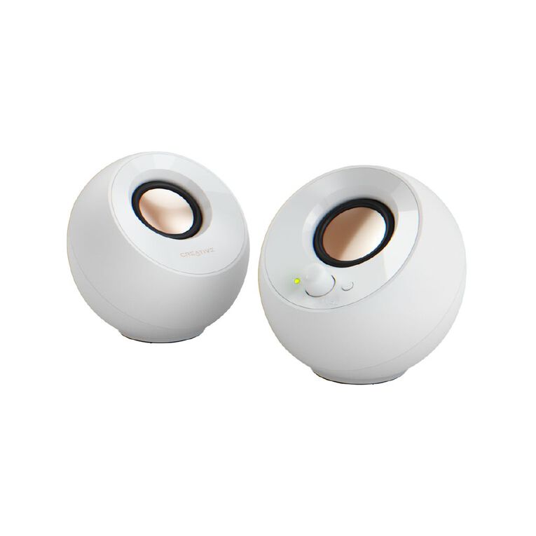 Creative Pebble SE Speaker with RGB Lighting - White, , hi-res