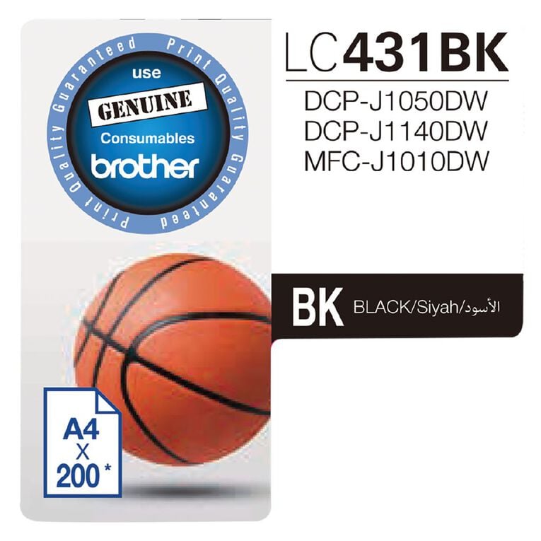 Brother Ink LC431BK Black, , hi-res