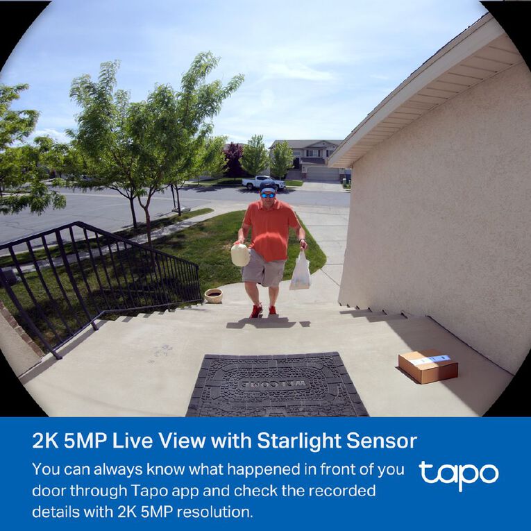 TP-Link Tapo D235 Video Doorbell Camera, , hi-res