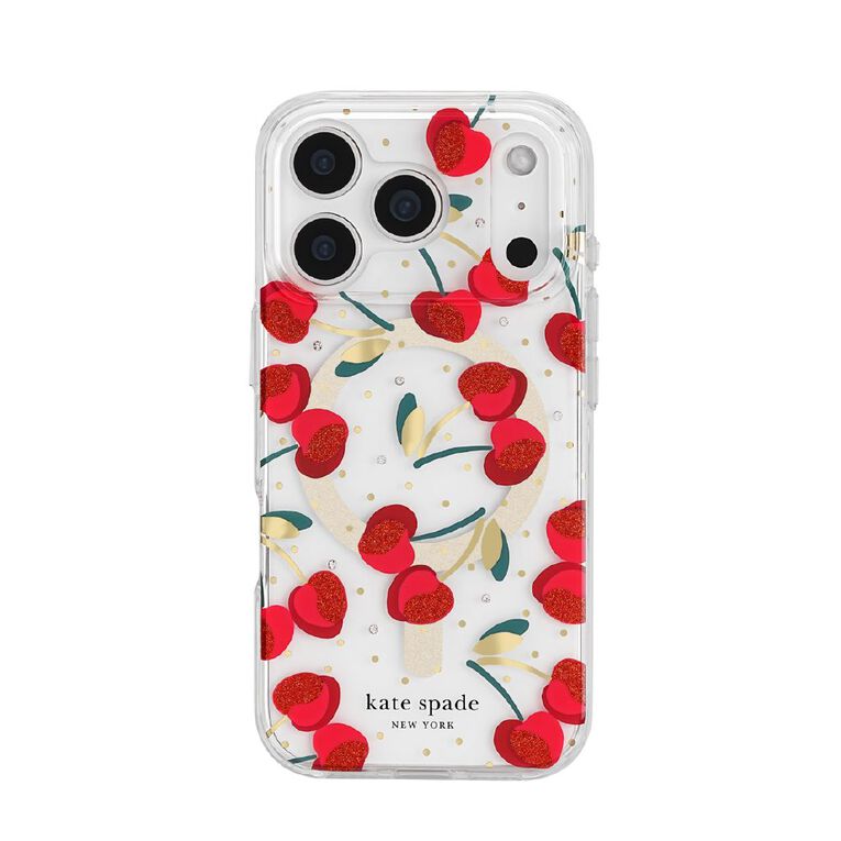 Kate Spade Protective Case for iPhone 17 Pro - Cherry Dots, , hi-res