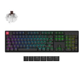 Keychron K10 QMK Wireless Mechanical Keyboard (Version 2), RGB Backlight Aluminum Frame (Hot-Swappable) - Brown Super Switch