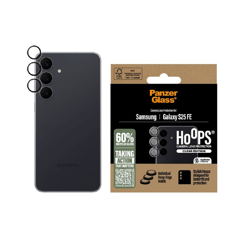 PanzerGlass Hoops Lens Protector for Samsung Galaxy S25 FE, , hi-res