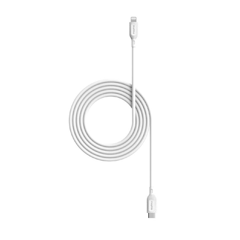 Mophie Essential USB-C to Lightning TPE Cable 2m - White, , hi-res