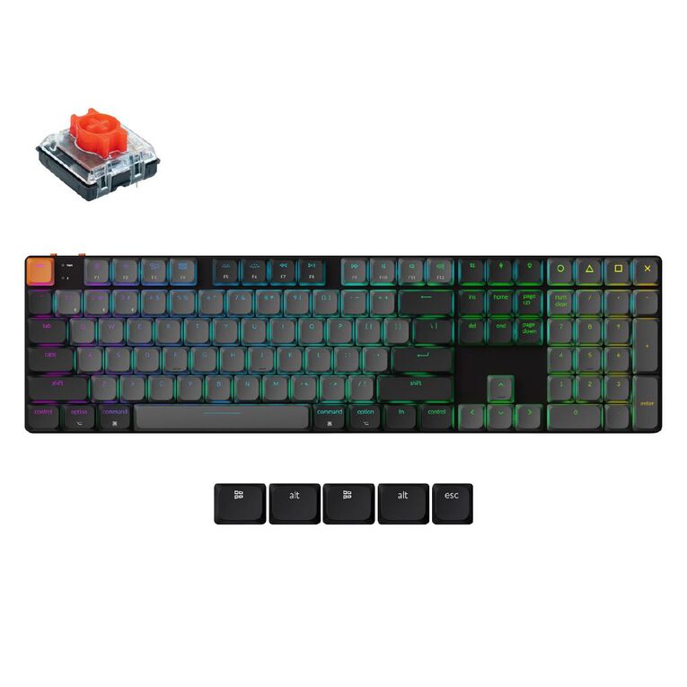 Keychron K5 QMK Wireless Mechanical Keyboard (Version 2), RGB Backlight (Hot-Swappable) - Red Switch, , hi-res