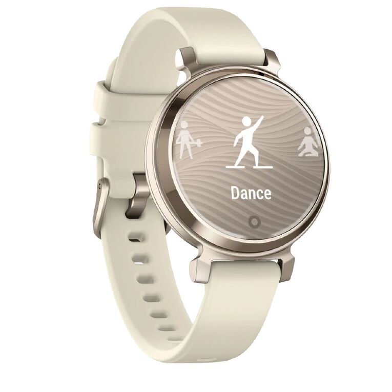 Garmin Lily 2 Cream Gold/Coconut Silicone Band, , hi-res
