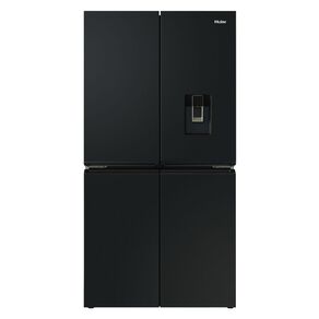 Haier Black Quad Door Refrigerator Freezer, 91cm, 623L, Ice & Water
