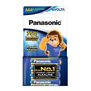 Panasonic Evolta AAA Size Batteries 4 Pack