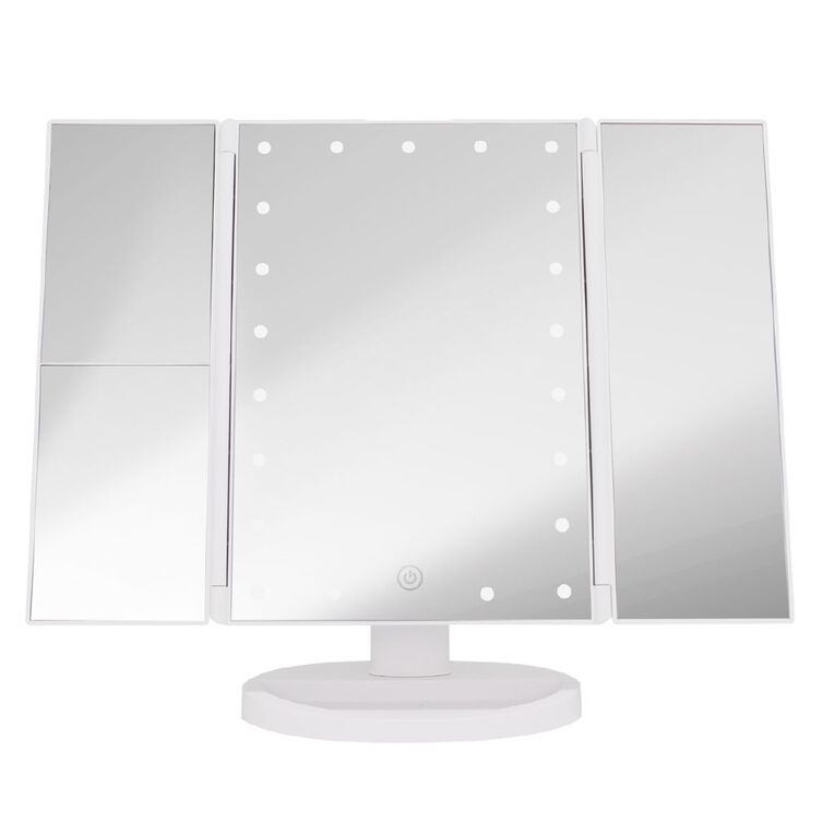 Papillon Tri-Fold Makeup Mirror, , hi-res