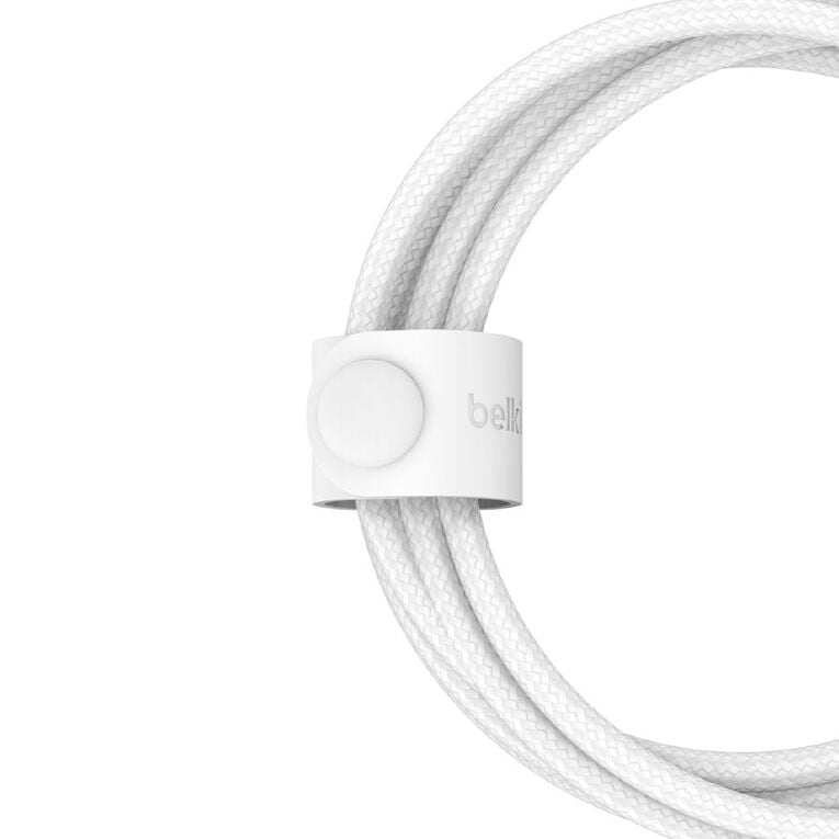 Belkin BoostCharge Pro 2-in-1 Braided USB-C and Lightning Cable 1.5m - White, , hi-res