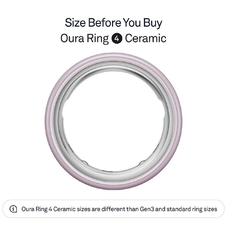 Oura Ring 4 Ceramic Petal - Size 12, , hi-res