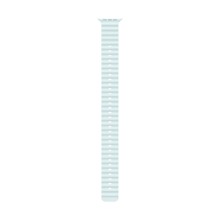 Apple 49mm Ice Blue Ocean Band Extension - Natural Titanium Finish, , hi-res