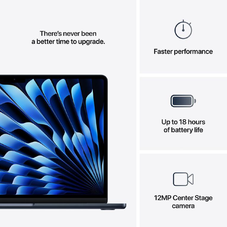 Apple MacBook Air 13-inch with M4 Chip 16GB/512GB 10 Core CPU 10 Core GPU - Midnight, , hi-res