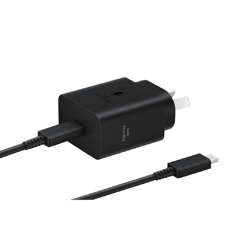 Samsung 45W Charger with Cable - Black, , hi-res