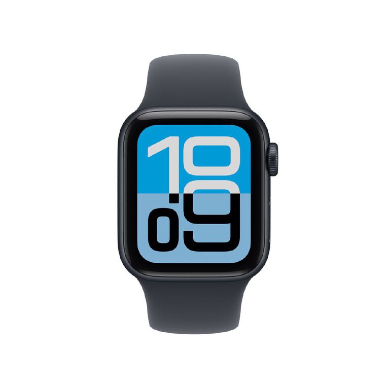 Apple Watch SE 3 GPS 40mm Midnight Aluminium Case with Midnight Sport Band S/M, , hi-res
