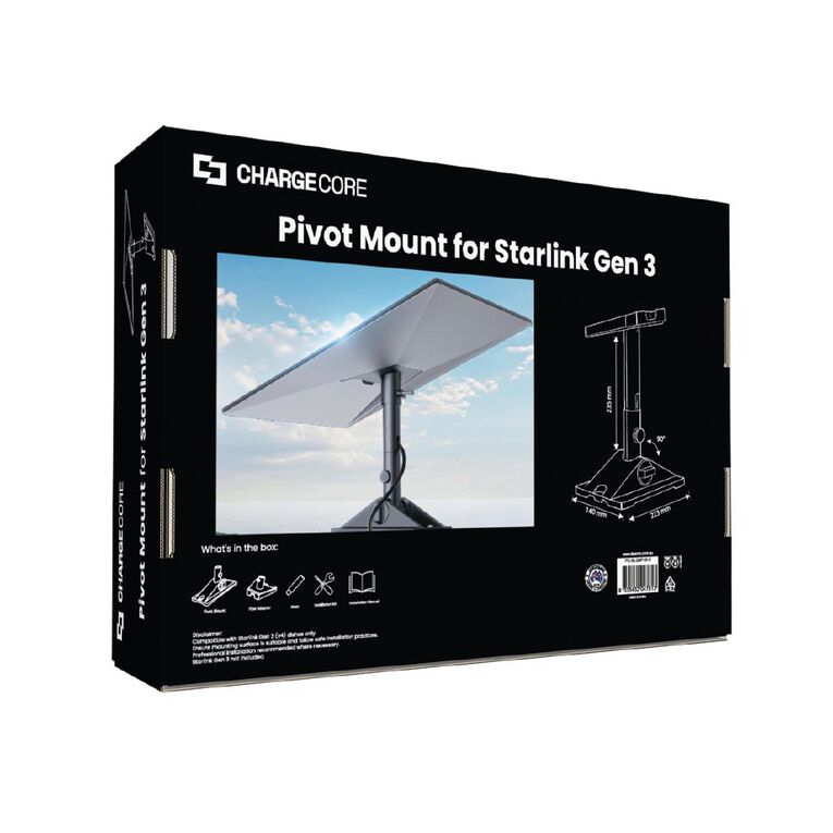 Laser ChargeCore Pivot Roof Mount for Starlink Gen 3 (v4), , hi-res