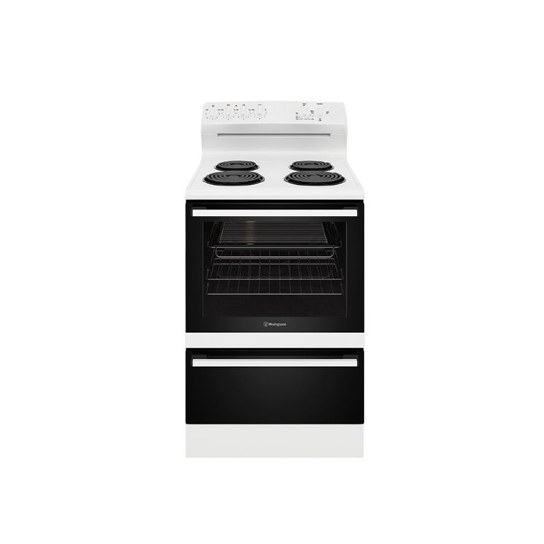 Westinghouse 60cm Freestanding Electric Oven White Noel Leeming